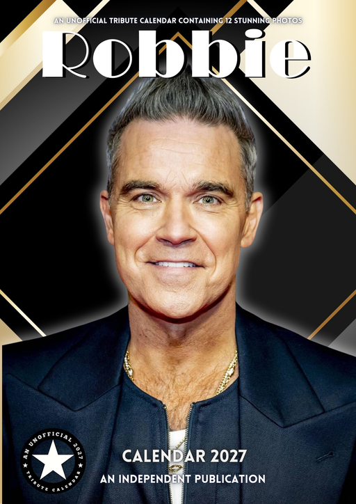 Robbie William 2027 A3 Wall Calendar