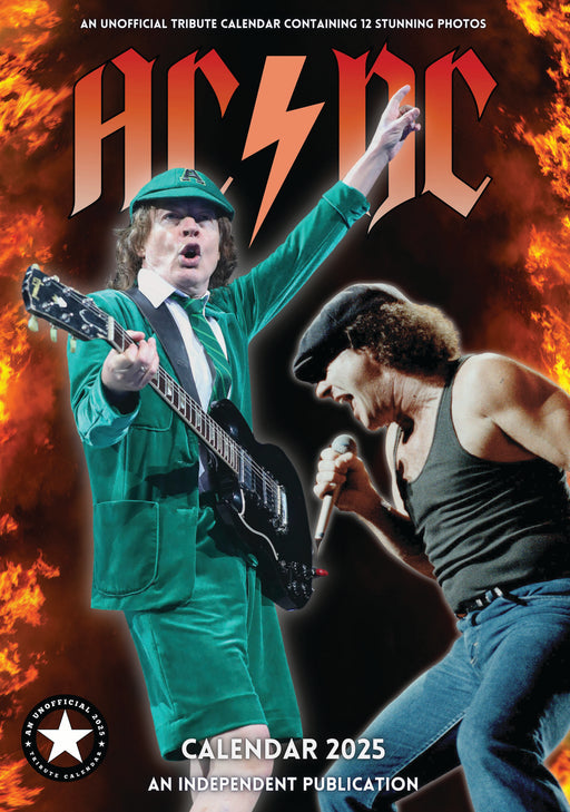 2025 AC/DC Large Wall Calendar by  CallDreams International from Calendar Club