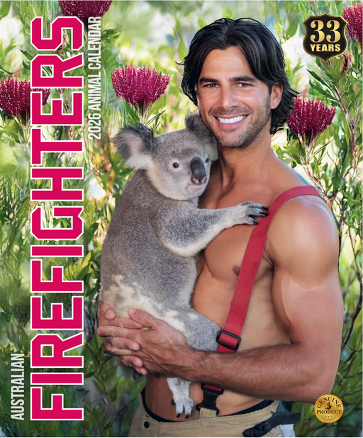 Australian Firefighters Animal 2026 A4 Wall Calendar