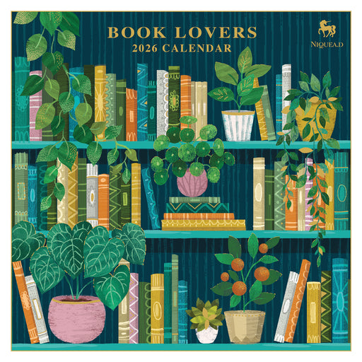 Book Lovers 2026 Square Wall Calendar