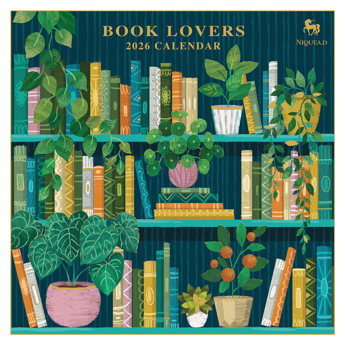Book Lovers 2026 Square Wall Calendar
