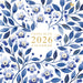 China Blue 2026 Square Wall Calendar