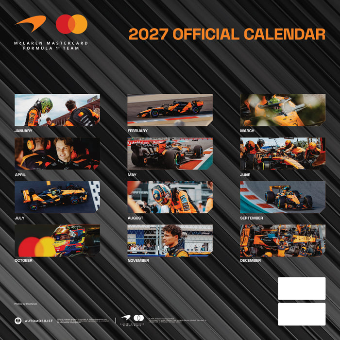 Formula One McLaren Racing 2027 Square Wall Calendar