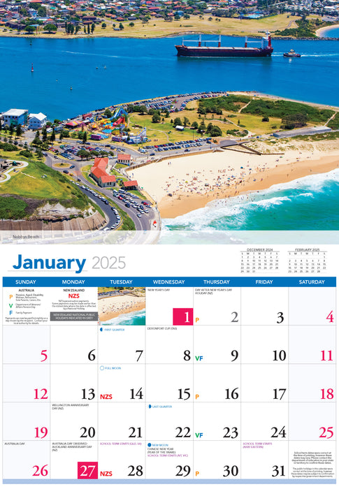 2025 Newcastle and the Hunter Wall Calendar