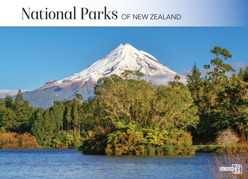 National Parks of New Zealand 2026 A4 Wall Calendar