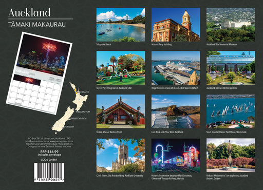 Auckland 2026 A4 Wall Calendar