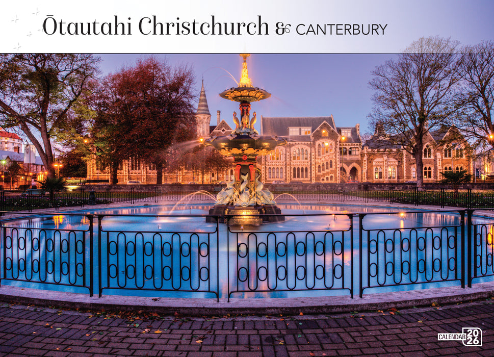 Christchurch 2026 A4 Wall Calendar