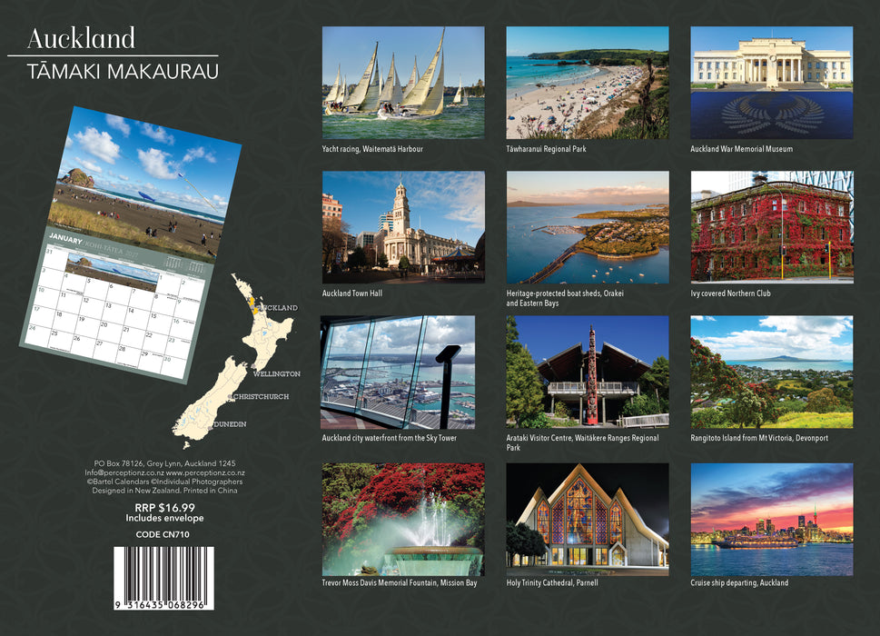 Auckland 2027 Wall Calendar