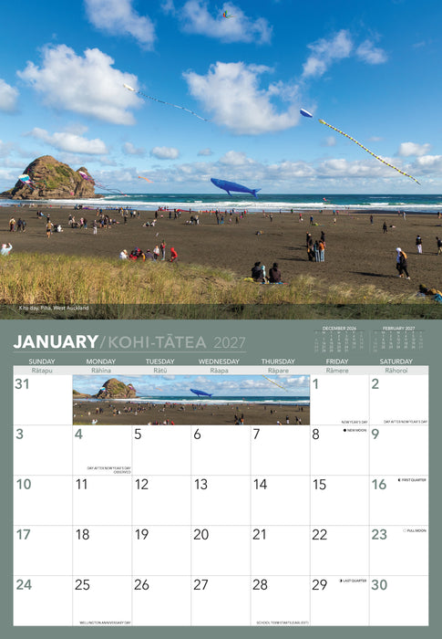 Auckland 2027 Wall Calendar