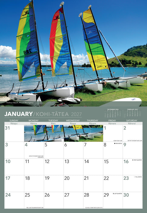 Bay of Plenty 2027 Wall Calendar