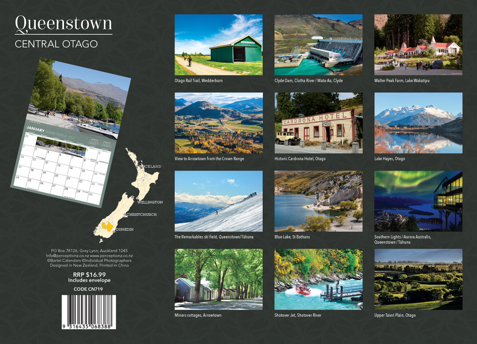 Queenstown  2027 Wall Calendar