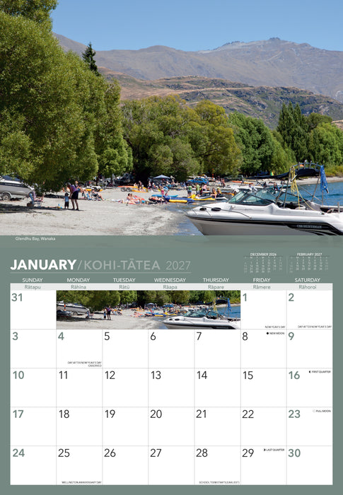 Queenstown  2027 Wall Calendar