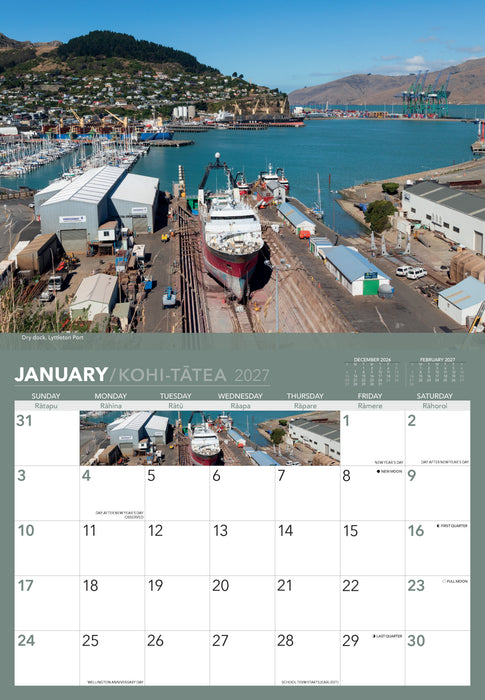 Christchurch 2027 Wall Calendar