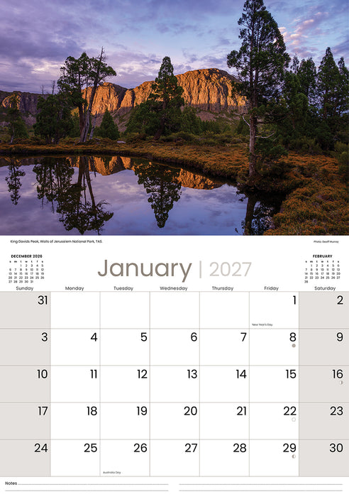National Parks & Gorges 2027 Wall Calendar