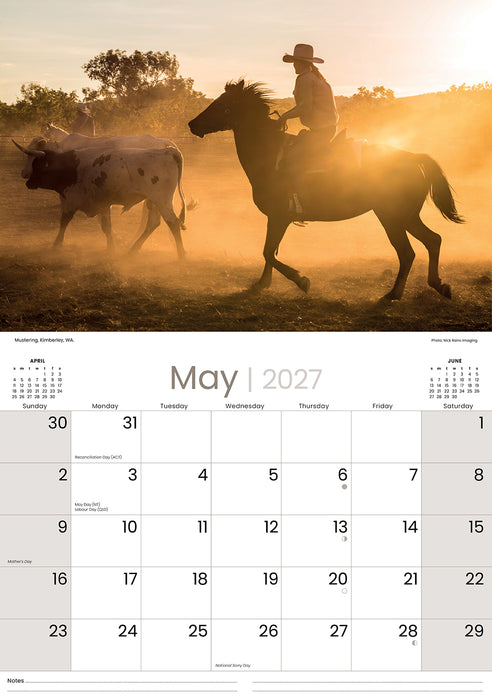 Australian Outback 2027 Wall Calendar