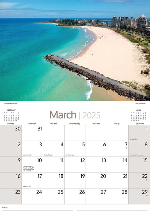 2025 Around Gold Coast Wall Calendar