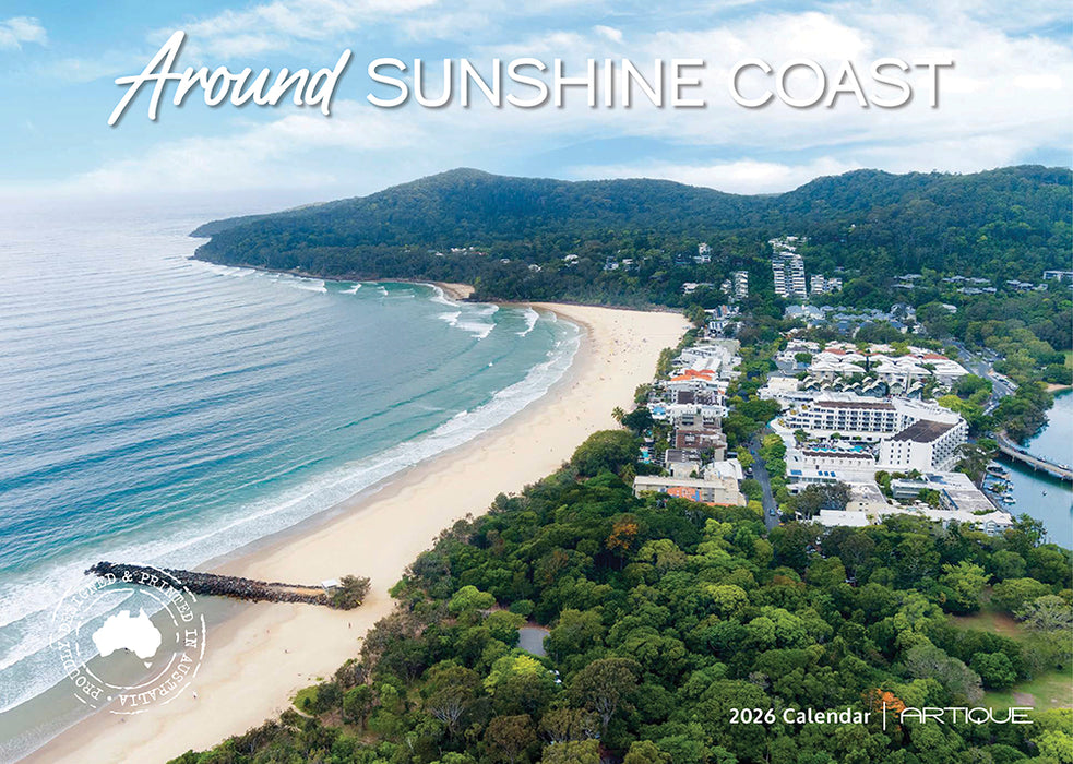 Around Sunshine Coast 2026 A4 Wall Calendar