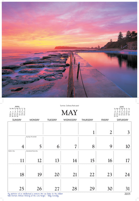 2025 Sydney's Northern Beaches Wall Calendar