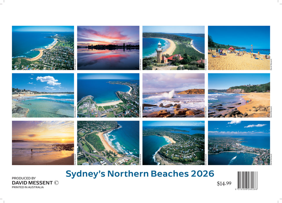 Sydney's Northern Beaches 2026 A4 Wall Calendar