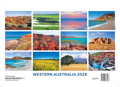 Western Australia 2026 A4 Wall Calendar