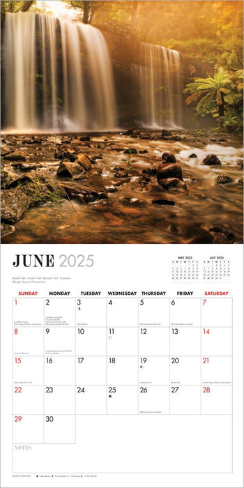 2025 National Parks of Australia Wall Calendar by  Browntrout Publishers Australia from Calendar Club