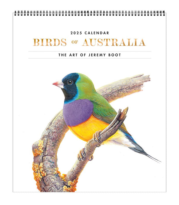 2025 Birds of Australia: The Art of Jeremy Boot Deluxe Large Wall Calendar by  Browntrout Publishers Australia from Calendar Club