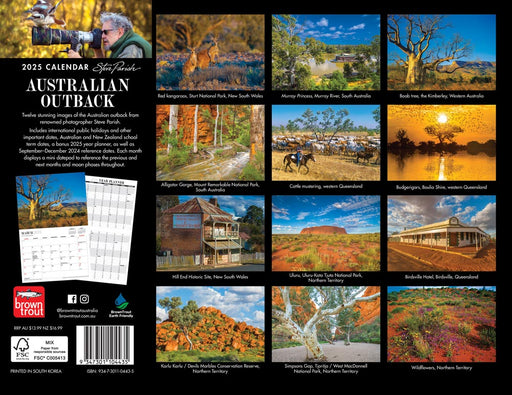 2025 Australian Outback by Steve Parish Wall Calendar by  Browntrout Publishers Australia from Calendar Club