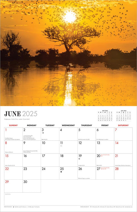 2025 Australian Outback by Steve Parish Wall Calendar by  Browntrout Publishers Australia from Calendar Club