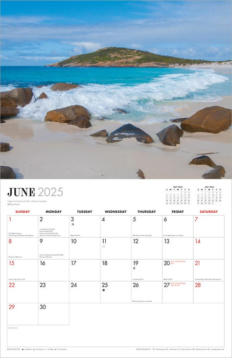 2025 Visions of Australia Wall Calendar by  Browntrout Publishers Australia from Calendar Club