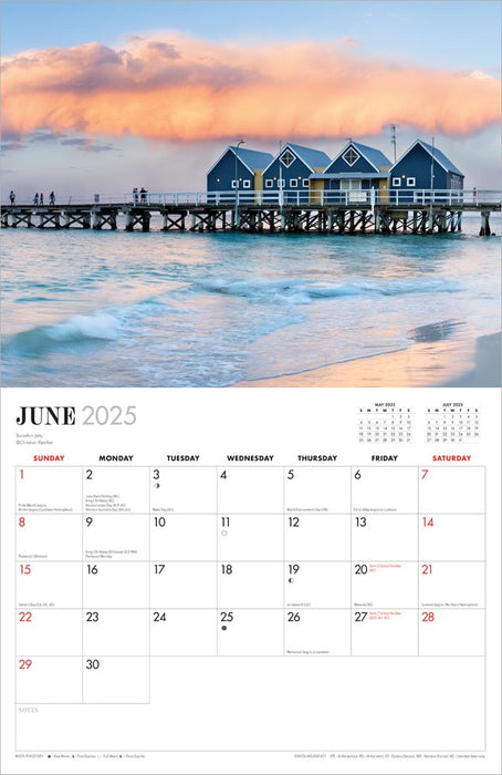 2025 Perth & Western Australia Wall Calendar by  Browntrout Publishers Australia from Calendar Club