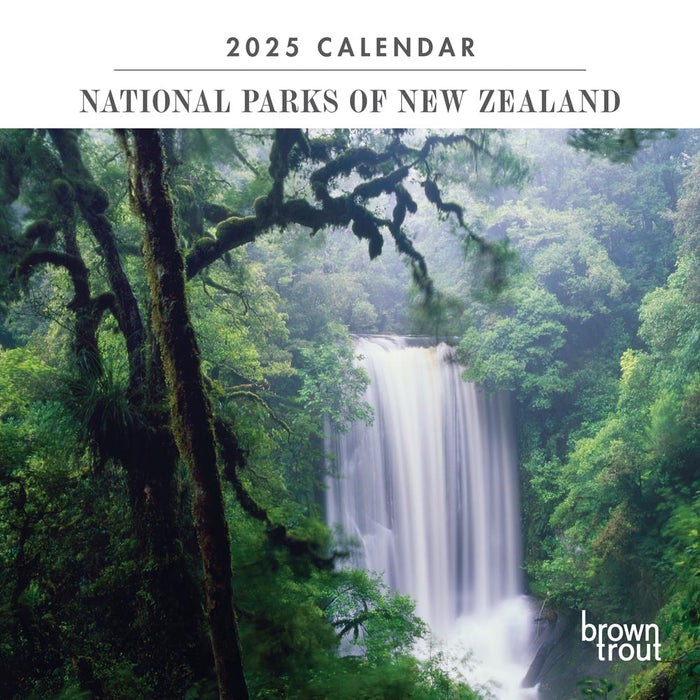 2025 National Parks of New Zealand Mini Wall Calendar by  Browntrout Publishers Australia from Calendar Club