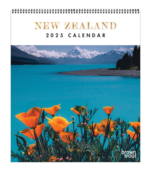 2025 New Zealand Deluxe Wall Calendar by  Browntrout Publishers Australia from Calendar Club