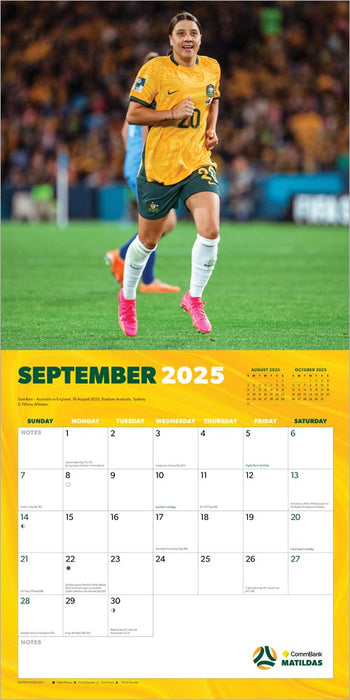 2025 Matildas Wall Calendar by  Browntrout Publishers Australia from Calendar Club