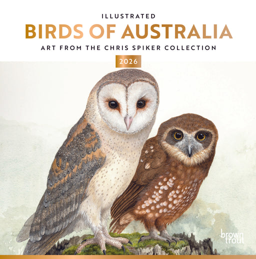 Illustrated Birds of Australia 2026 Square Wall Calendar