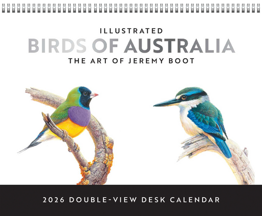 Birds of Australia by J Boot 2026 Desk Easel