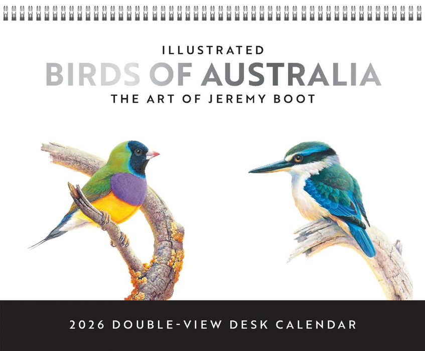 Birds of Australia by J Boot 2026 Desk Easel