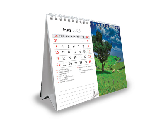 Colours of New Zealand 2026 Desk Easel