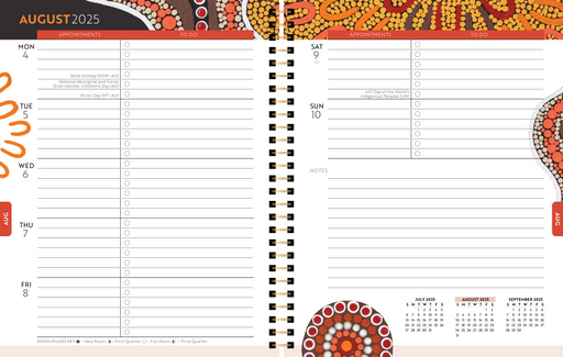 Aboriginal Art 2026 Weekly Diary