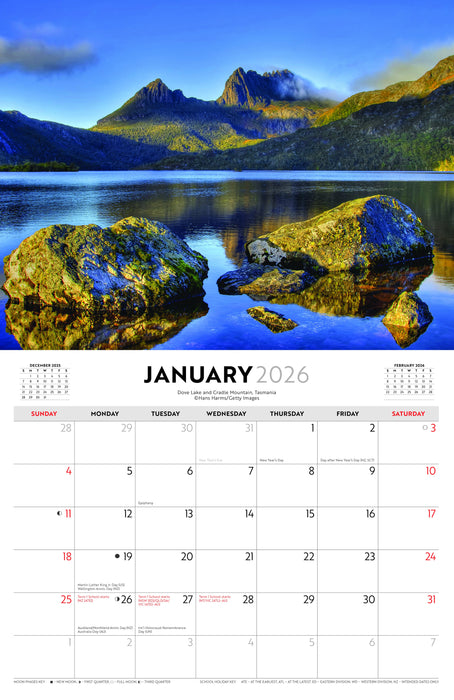 Visions of Australia 2026 A4 Wall Calendar