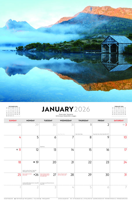 Wild Australia 2026 A4 Wall Calendar