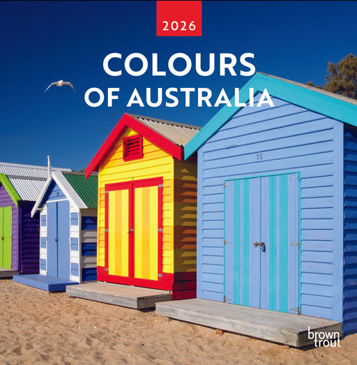 Colours of Australia 2026 Square Wall Calendar