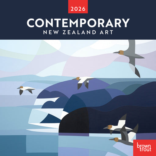 Contemporary New Zealand Art 2026 Square Wall Calendar