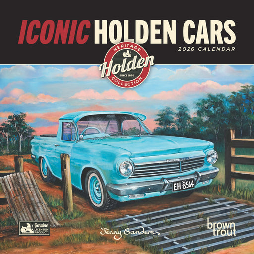 Iconic Holden Cars 2026 Square Wall Calendar