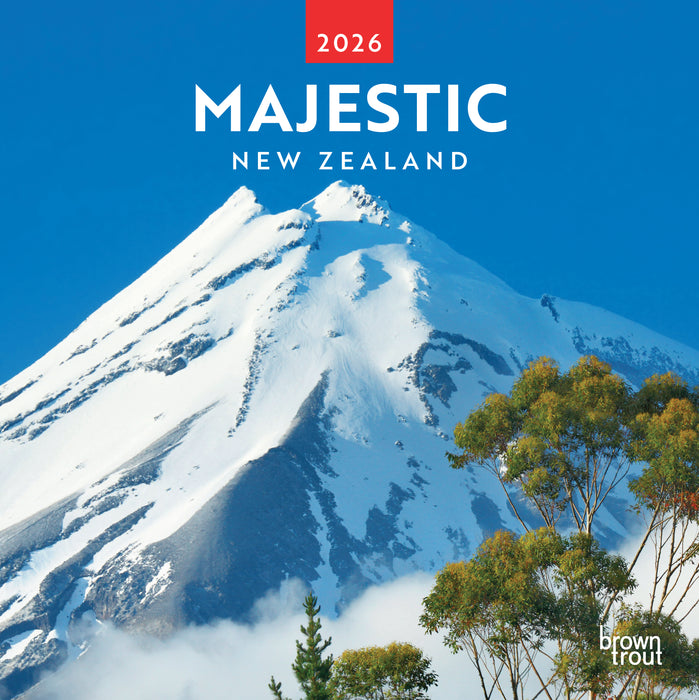 Majestic New Zealand 2026 Square Wall Calendar