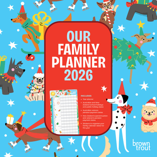 Our Family Planner 2026 Square Wall Calendar