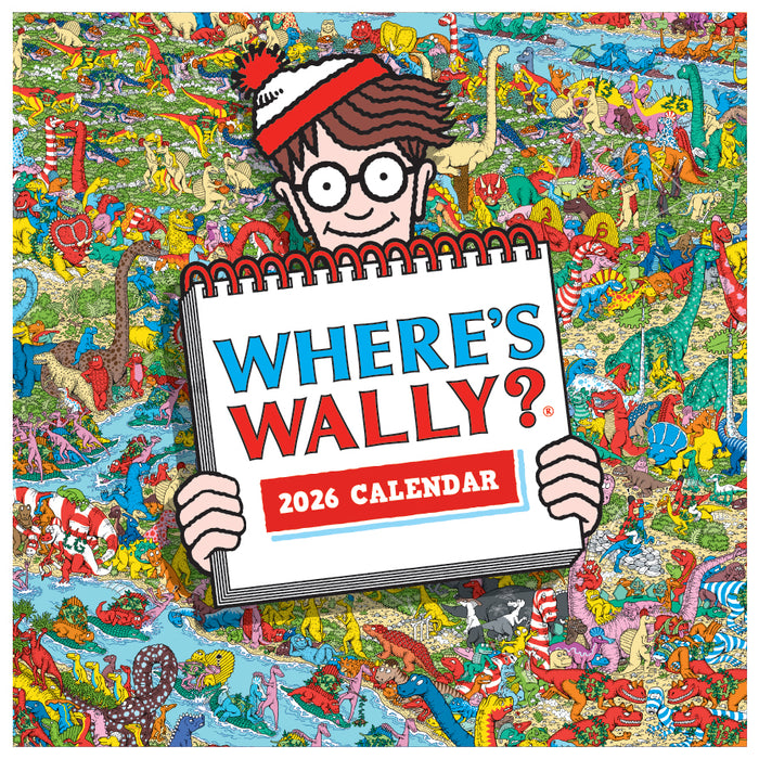 Where's Wally 2026 Square Wall Calendar