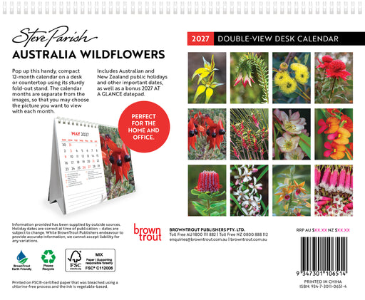 Australian Wildflowers 2027 Desk Easel