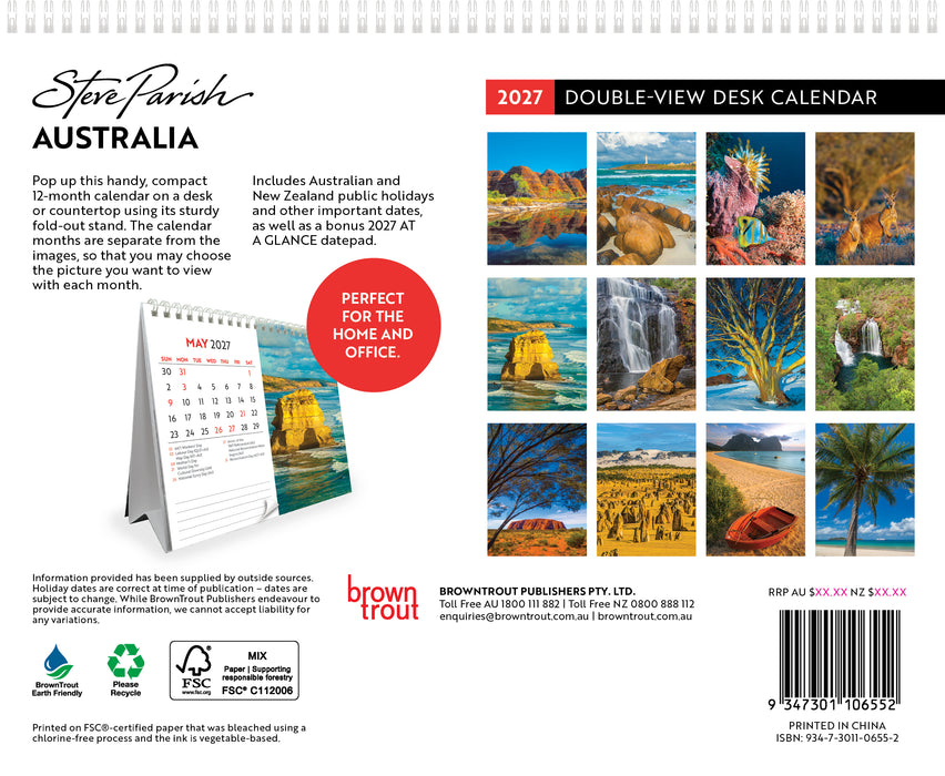Australia by Steve Parish 2027 Desk Easel