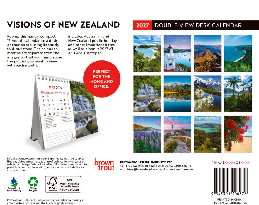 Visions of New Zealand 2027 Desk Easel