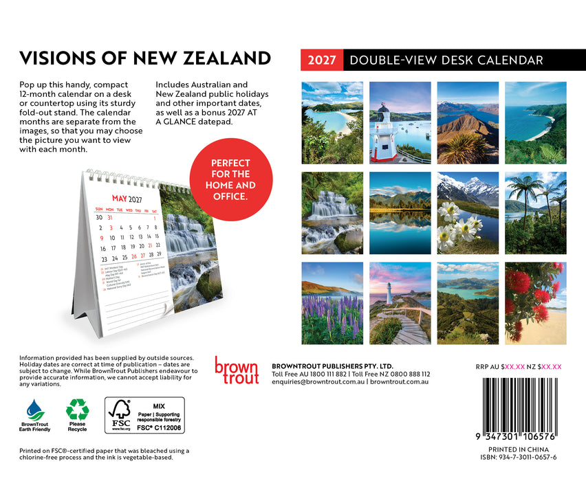 Visions of New Zealand 2027 Desk Easel